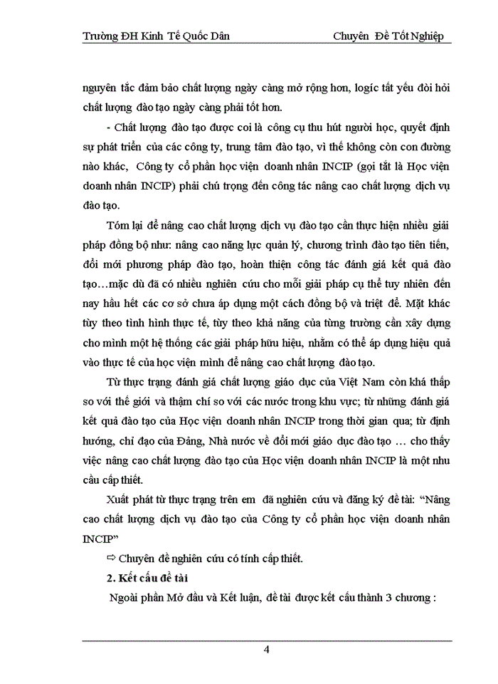 image for page THỰC TRẠNG CHẤT LƯỢNG DỊCH VỤ ĐÀO TẠO TẠI CÔNG TY CỔ PHẦN HỌC VIỆN DOANH NHÂN INCIP