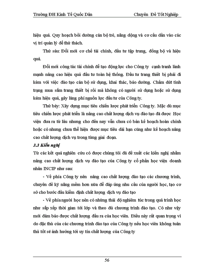 image for page THỰC TRẠNG CHẤT LƯỢNG DỊCH VỤ ĐÀO TẠO TẠI CÔNG TY CỔ PHẦN HỌC VIỆN DOANH NHÂN INCIP
