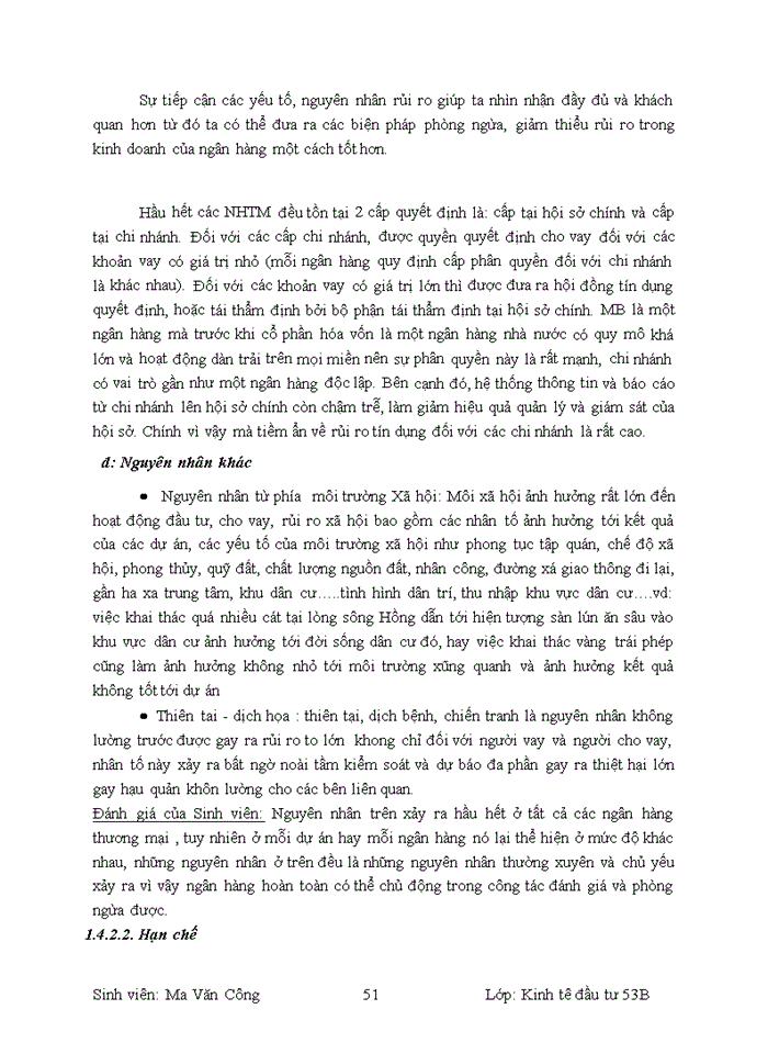image for page Hoàn thiện công tác đánh giá rủi ro trong hoạt động thẩm định dự án dầu tư tại Ngân hàng