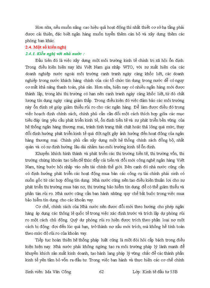 image for page Hoàn thiện công tác đánh giá rủi ro trong hoạt động thẩm định dự án dầu tư tại Ngân hàng