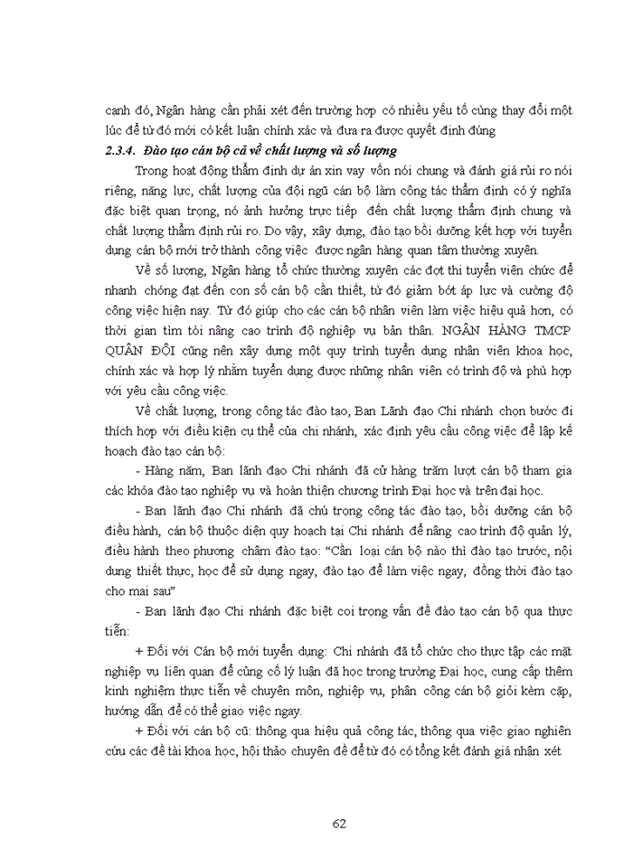 image for page Hoàn thiện công tác đánh giá rủi ro trong hoạt động thẩm định dự án dầu tư tại Ngân hàng TMCổ phần Quân Đội Công nghiệp Ba Đình