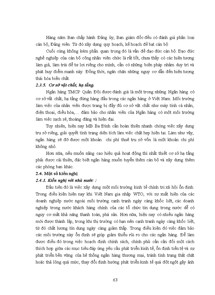 image for page Hoàn thiện công tác đánh giá rủi ro trong hoạt động thẩm định dự án dầu tư tại Ngân hàng TMCổ phần Quân Đội Công nghiệp Ba Đình