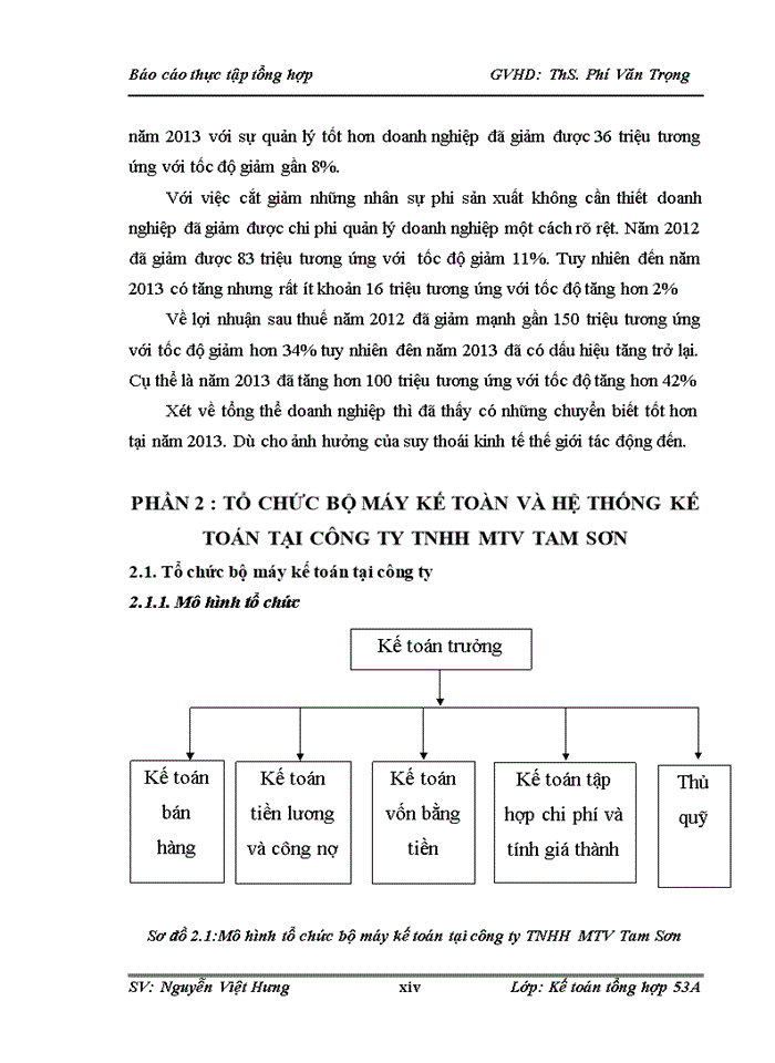 image for page Tổ chức bộ máy kế toán và hệ thống kế toán tại công ty Trách nhiệm hữu hạn Một thành viên Thương mại và XD Tam Sơn