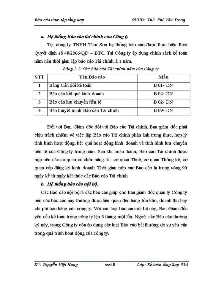 image for page Tổ chức bộ máy kế toán và hệ thống kế toán tại công ty Trách nhiệm hữu hạn Một thành viên Thương mại và XD Tam Sơn