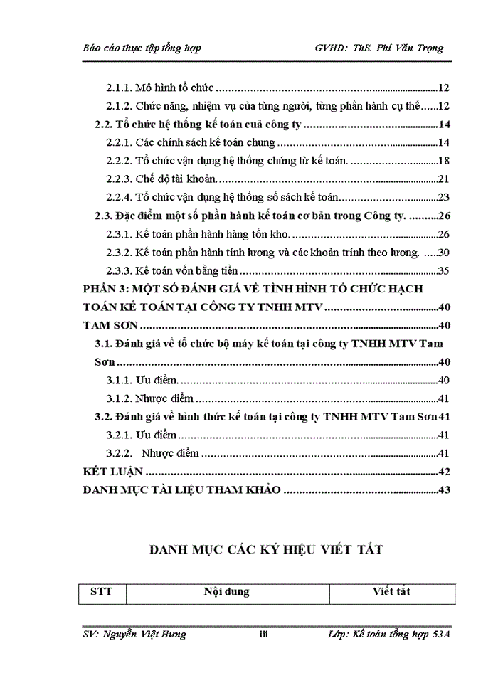 image for page Tổ chức bộ máy kế toán và hệ thống kế toán tại công ty Trách nhiệm hữu hạn Một thành viên Thương mại và XD Tam Sơn
