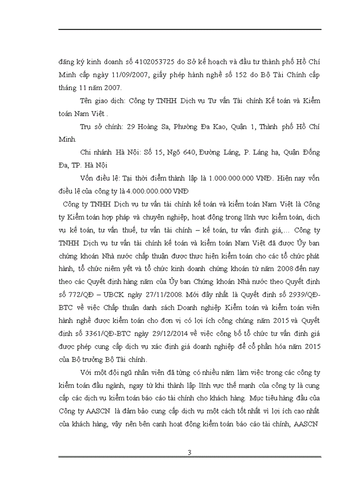 image for page Báo cáo tại Công ty Trách nhiệm hữu hạn Dịch vụ Tư vấn Kế toán và Kiểm toán Nam Việt AASCN Chi nhánh hà Nội