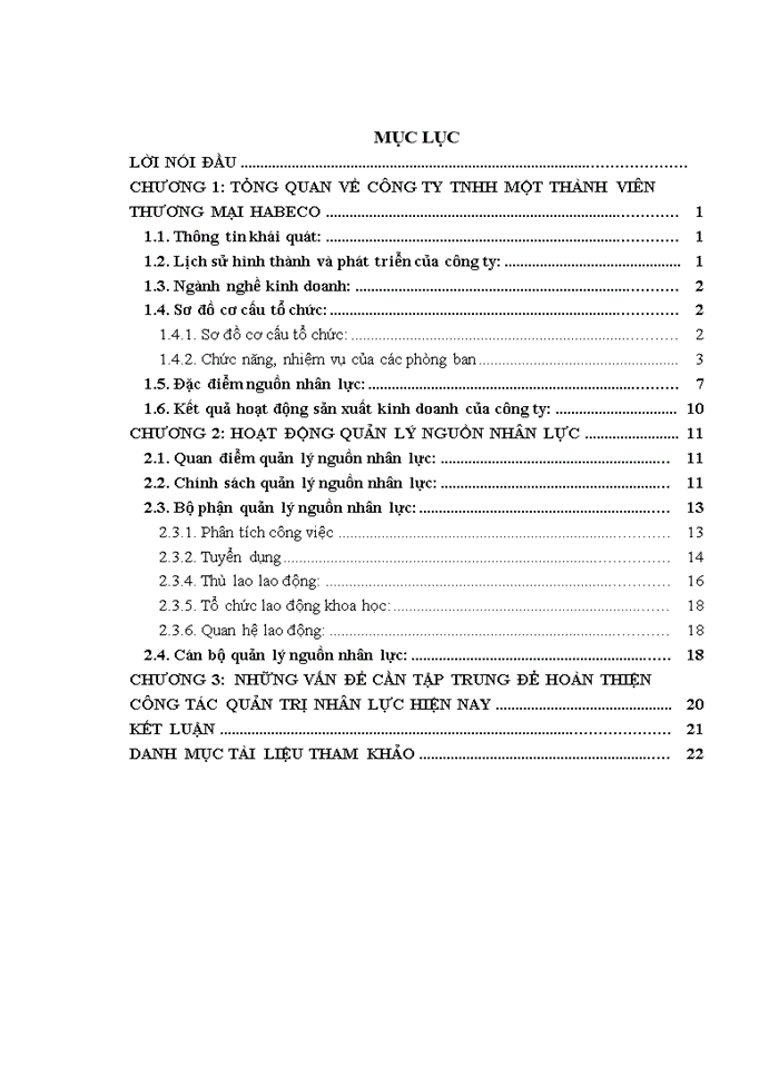 image for page Báo cáo tại Công ty Trách nhiệm hữu hạn Một thành viên Thương mại HABECO