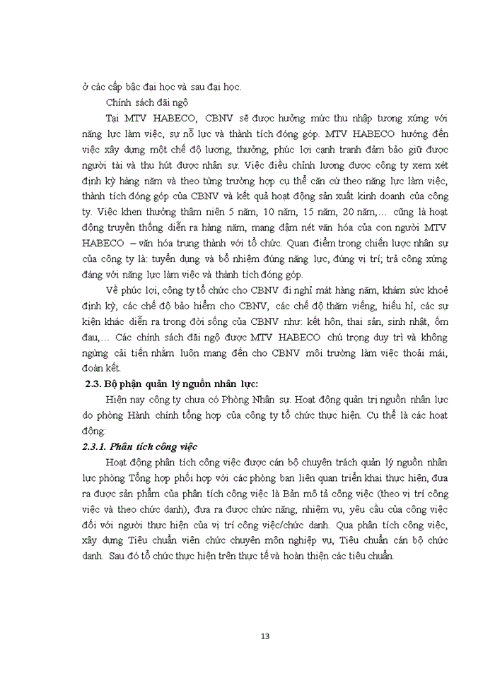 image for page Báo cáo tại Công ty Trách nhiệm hữu hạn Một thành viên Thương mại HABECO