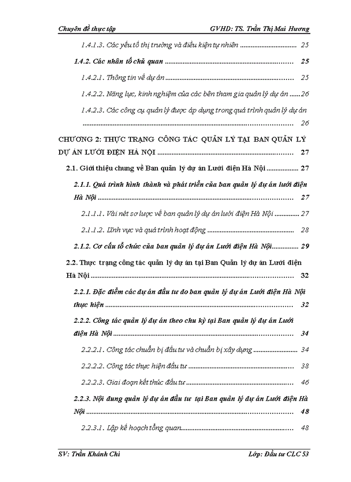 image for page Hoàn thiện công tác quản lý dự án tại Ban quản lý dự án Lưới điện Hà Nội