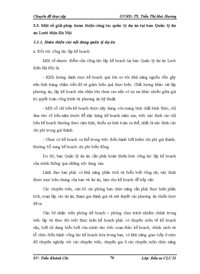 image for page Hoàn thiện công tác quản lý dự án tại Ban quản lý dự án Lưới điện Hà Nội