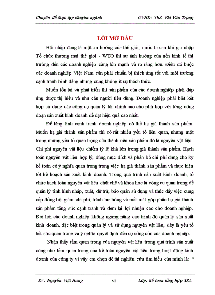 image for page Hoàn thiện kế toán nguyên vật liệu tại Công ty trách nhiệm hữu hạn một thành viên thương mại và xây dựng Tam Sơn