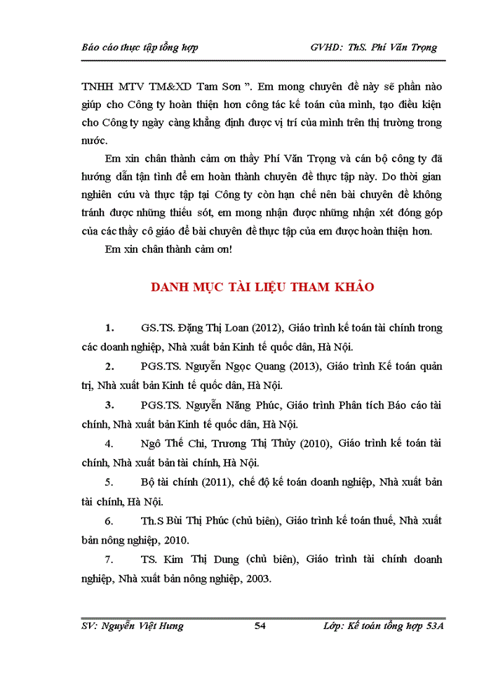 image for page Hoàn thiện kế toán nguyên vật liệu tại Công ty trách nhiệm hữu hạn một thành viên thương mại và xây dựng Tam Sơn