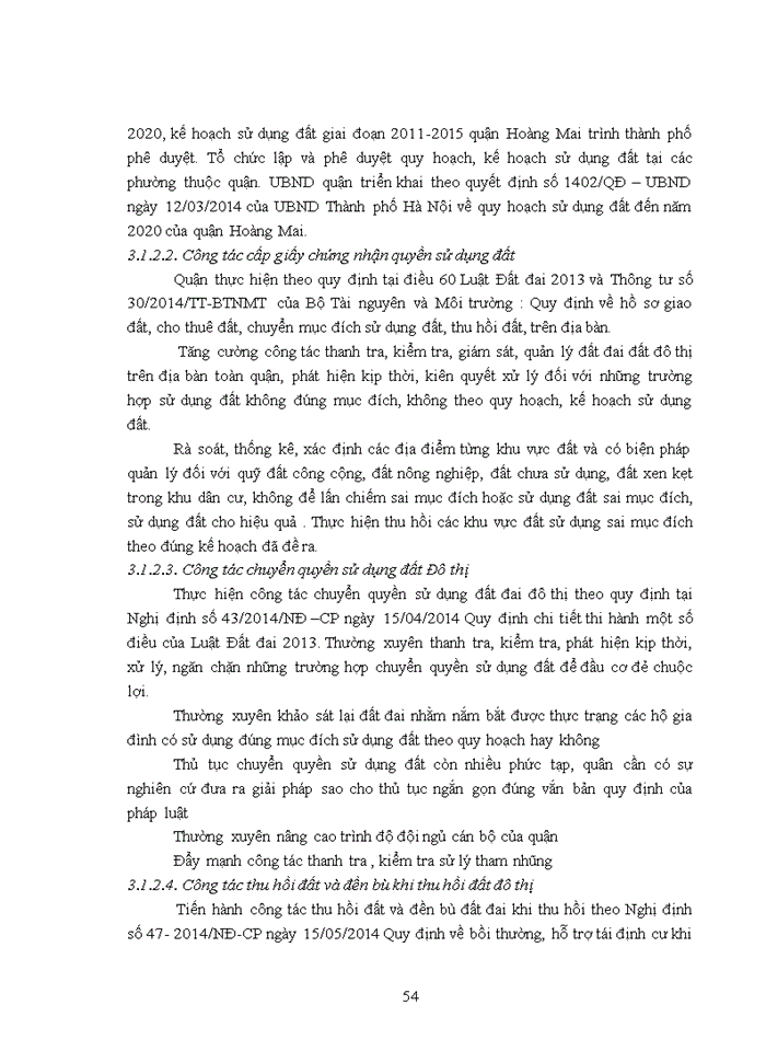 image for page Một số giải pháp tăng cường quản lý nhà nước về đất đai trên địa bàn quận Hoàng Mai thành phố Hà Nội