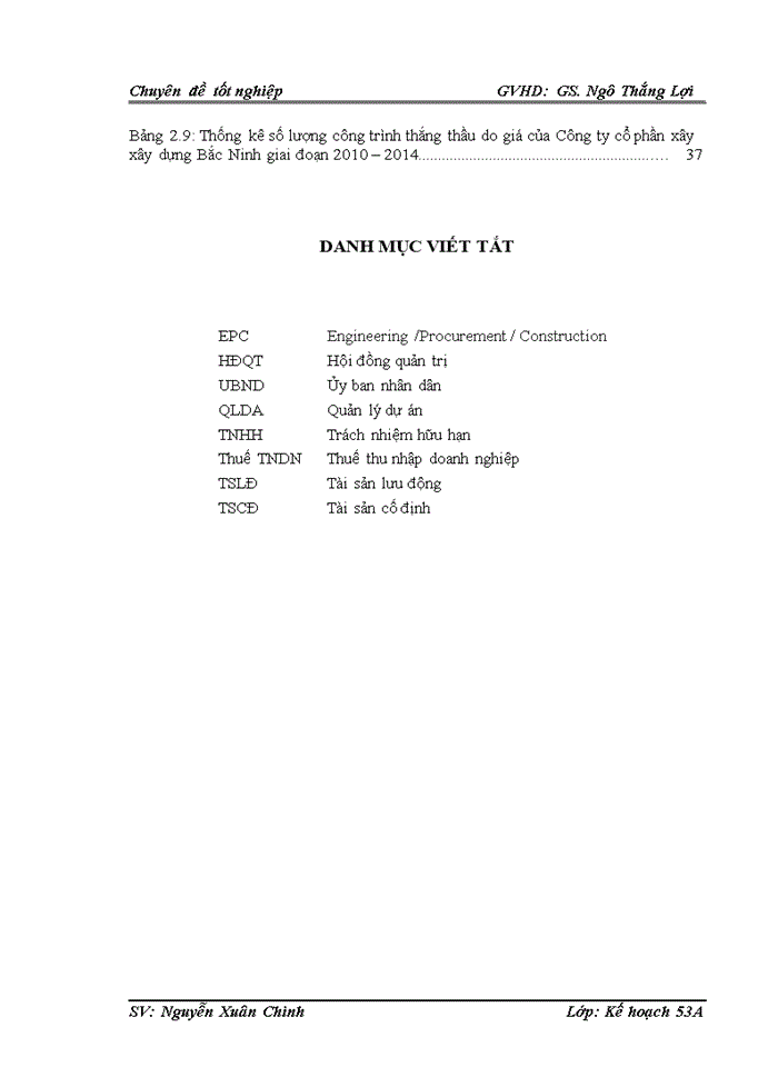 image for page Nâng cao năng lực đấu thầu xây dựng của công ty cổ phần xây dựng Bắc Ninh