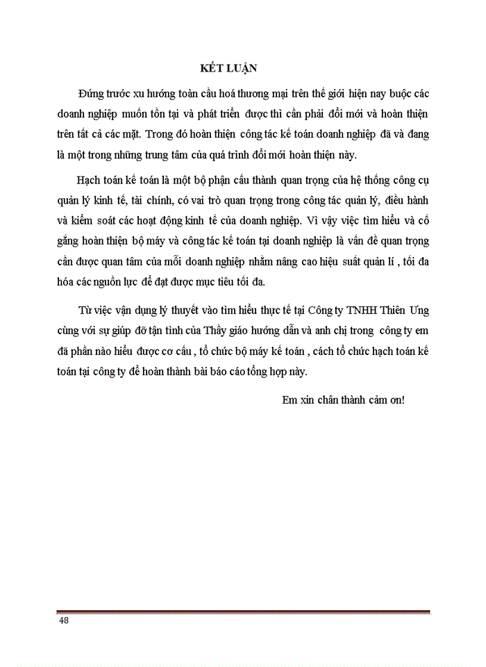image for page Tổ chức bộ máy kế toán và hệ thống kế toán tại công ty Trách nhiệm hữu hạn Thiên Ưng