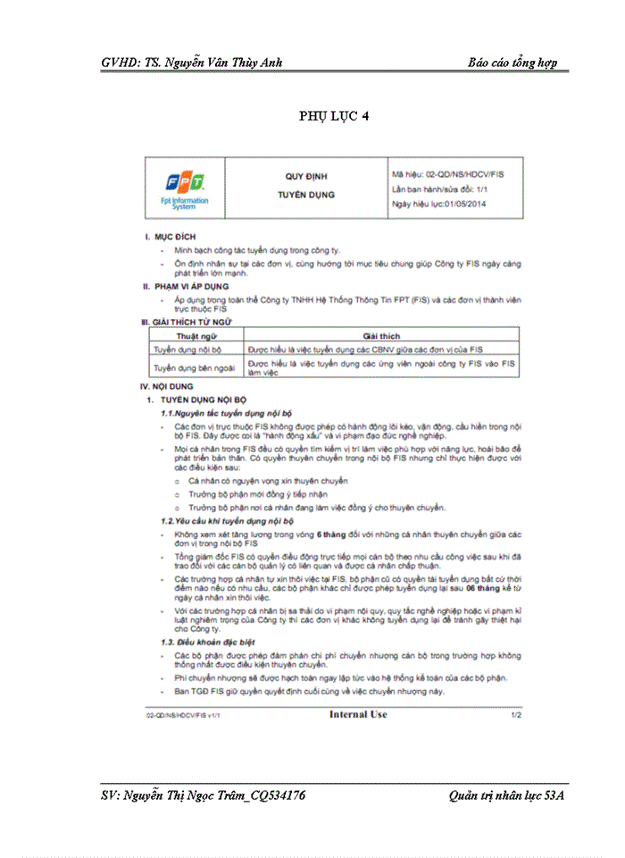 image for page Báo cáo tại Công ty Hệ thống thông tin FPT