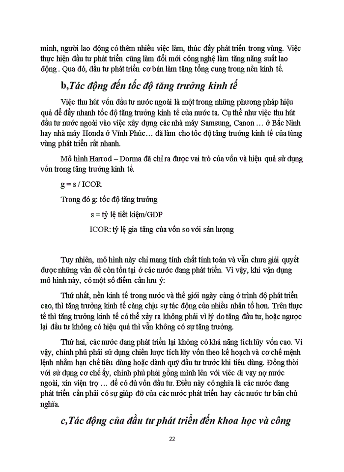 image for page Phân tích mối quan hệ giữa đầu tư phát triển và tăng trưởng kinh tế