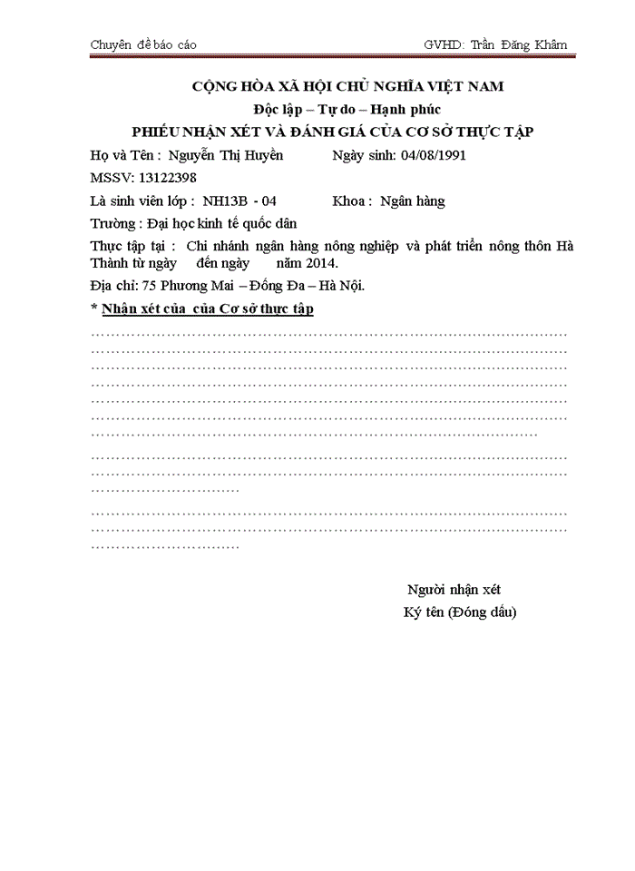 image for page Nâng cao chất lượng tín dụng tại chi nhánh NHNovàPTnông thônHà Thành