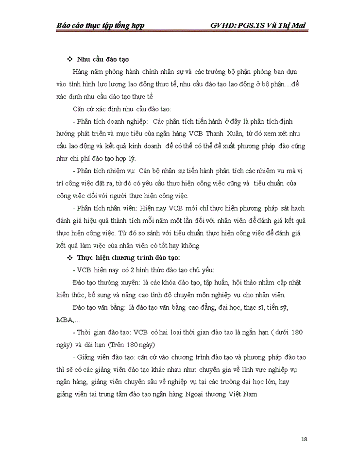 image for page HOẠT ĐỘNG QUẢN LÝ NGUỒN NHÂN LỰC CỦA NGÂN HÀNG TMCổ phần NGOẠI THƯƠNG VIỆT NAM - CHI NHÁNH THANH XUÂN