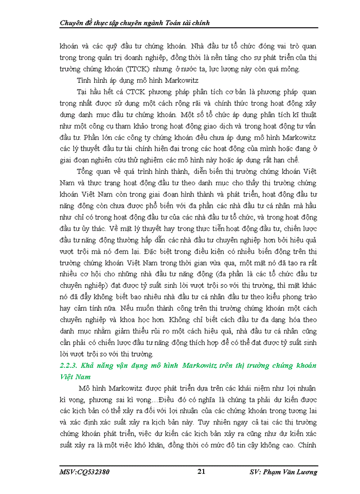 image for page Xây dựng và quản lý danh mục đầu tư trên thị trường chứng khoán Việt Nam