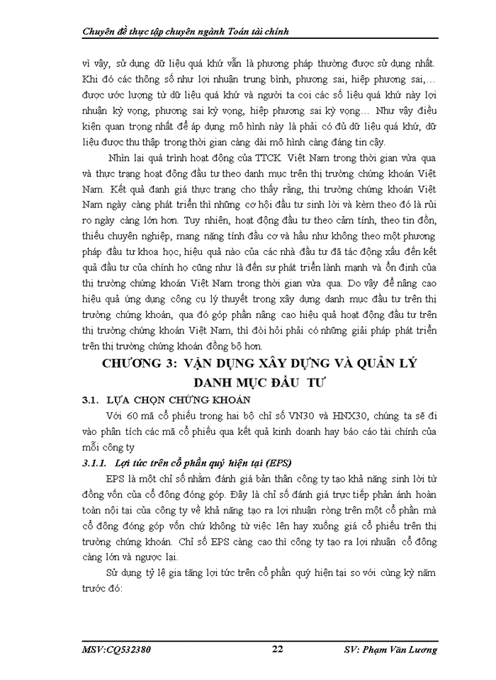 image for page Xây dựng và quản lý danh mục đầu tư trên thị trường chứng khoán Việt Nam