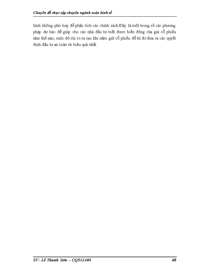 image for page Ứng dụng mô hình toán kinh tế cho phân tích và dự báo giá một số cổ phiếu ngành Ngân hàng- Tài chính trên sàn HOSE