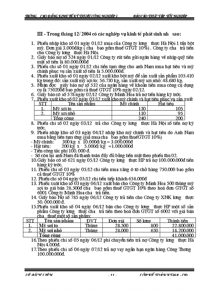 image for page Báo cáo kế toán tổng hợp tại C ng ty Trách nhiệm hữu hạn Kü nghÖ thùc phÈm