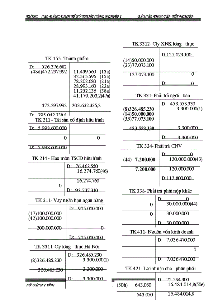 image for page Báo cáo kế toán tổng hợp tại C ng ty Trách nhiệm hữu hạn Kü nghÖ thùc phÈm