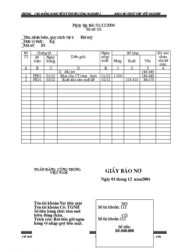 image for page Báo cáo kế toán tổng hợp tại C ng ty Trách nhiệm hữu hạn Kü nghÖ thùc phÈm