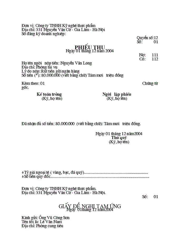 image for page Báo cáo kế toán tổng hợp tại C ng ty Trách nhiệm hữu hạn Kü nghÖ thùc phÈm