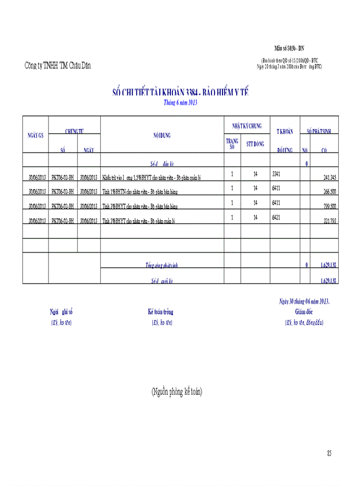 image for page Báo cáo kế toán tổng hợp tại C ng ty Trách nhiệm hữu hạn và Thương mại Ch u