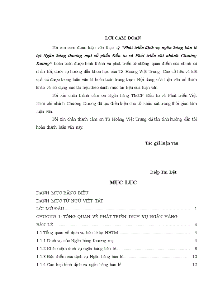 image for page THS Phát triển dịch vụ ngân hàng bán lẻ tại Ngân hàng thương mại cổ phần Đầu tư và Phát triển chi nhánh Chương Dương