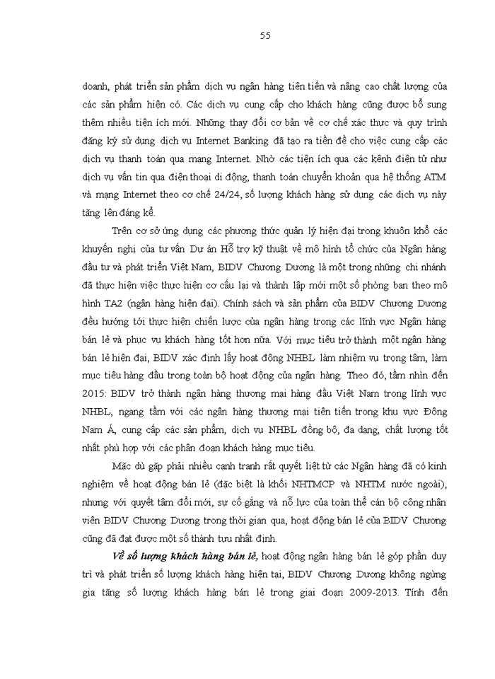 image for page THS Phát triển dịch vụ ngân hàng bán lẻ tại Ngân hàng thương mại cổ phần Đầu tư và Phát triển chi nhánh Chương Dương