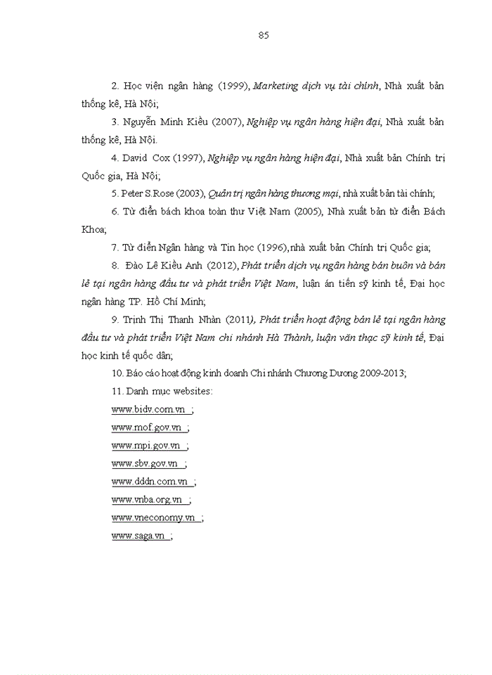 image for page THS Phát triển dịch vụ ngân hàng bán lẻ tại Ngân hàng thương mại cổ phần Đầu tư và Phát triển chi nhánh Chương Dương