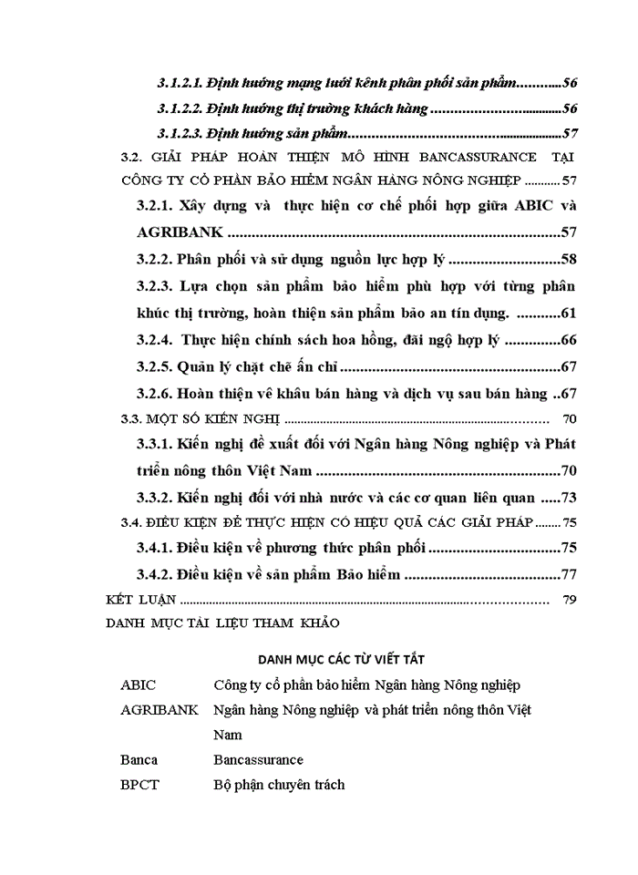 THS Giải pháp hoàn thiện mô hình Bancassurance tại Công ty Cổ phần bảo hiểm Ngân hàng Nông nghiệp