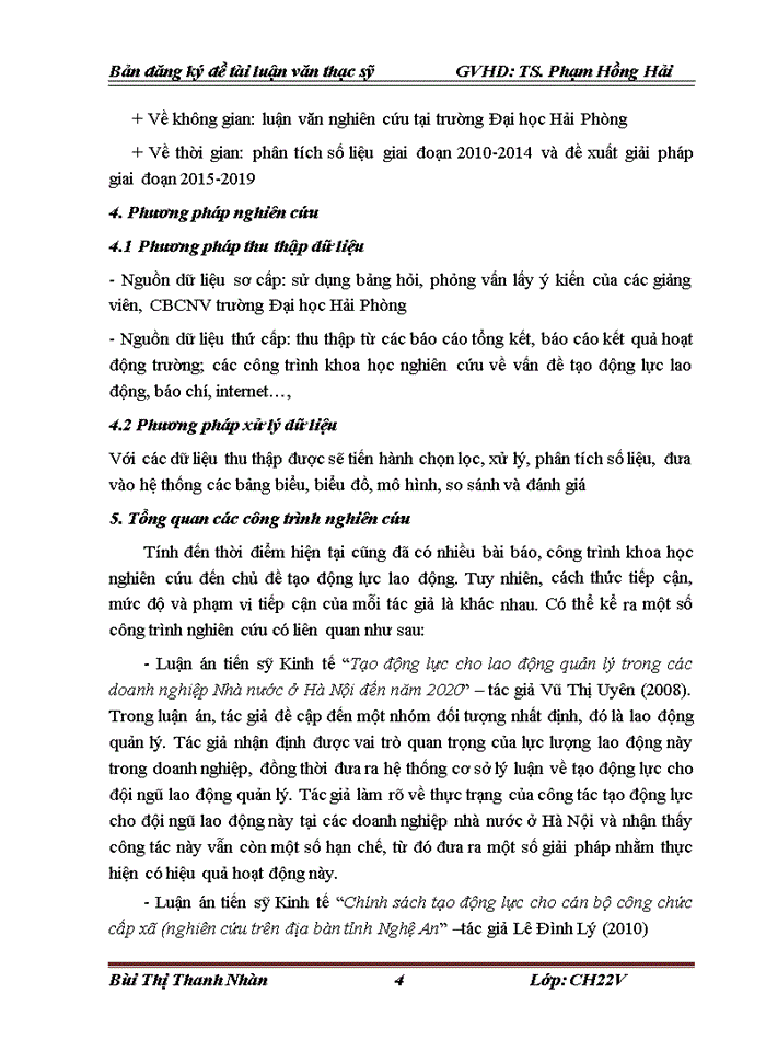 image for page THS Công tác tạo động lực cho đội ngũ giảng viên tại trường Đại học Hải Phòng
