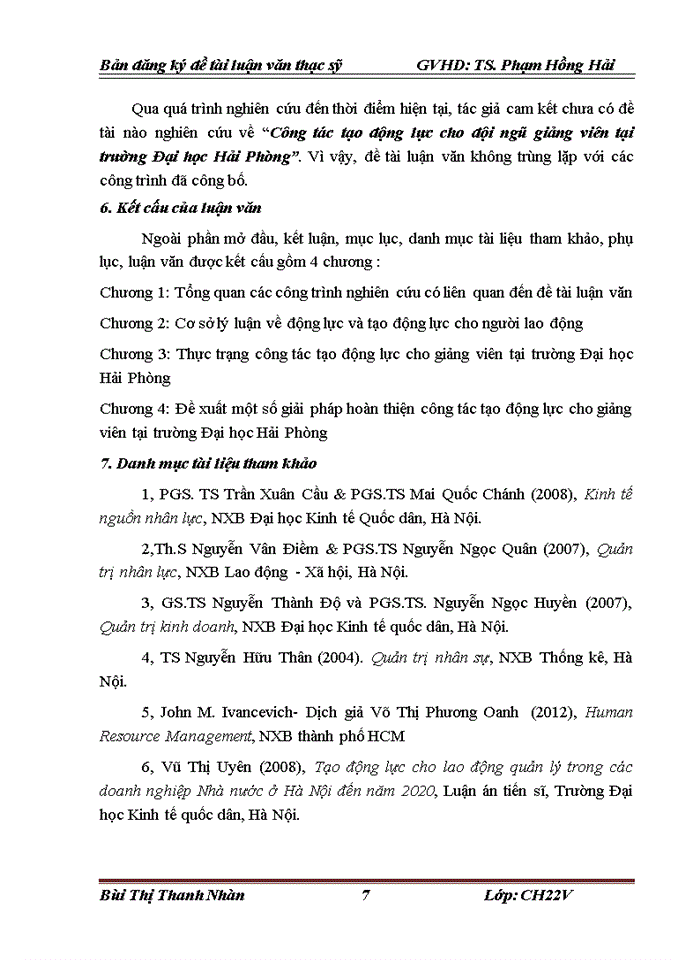 image for page THS Công tác tạo động lực cho đội ngũ giảng viên tại trường Đại học Hải Phòng