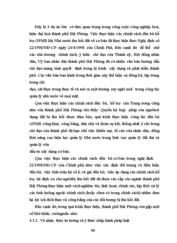 image for page THS Đánh giá việc thực hiện chính sách đền bù thiệt hại khi Nhà nước thu hồi đất thực hiện một số dự án đầu tư trên địa bàn thành phố Hải Phòng