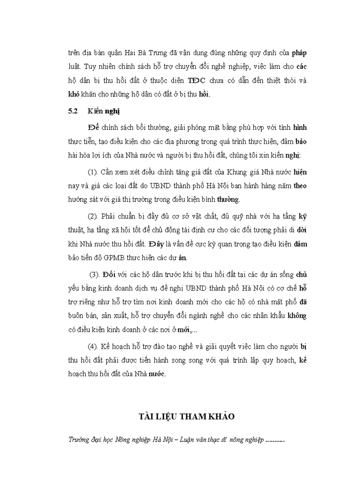 image for page THS Đánh giá thực trạng công tác thu hồi đất bồi thường hỗ trợ và tái định cư của dự án cầu Vĩnh Tuy trên địa bàn quận Hai Bà Trưng thành phố Hà Nội