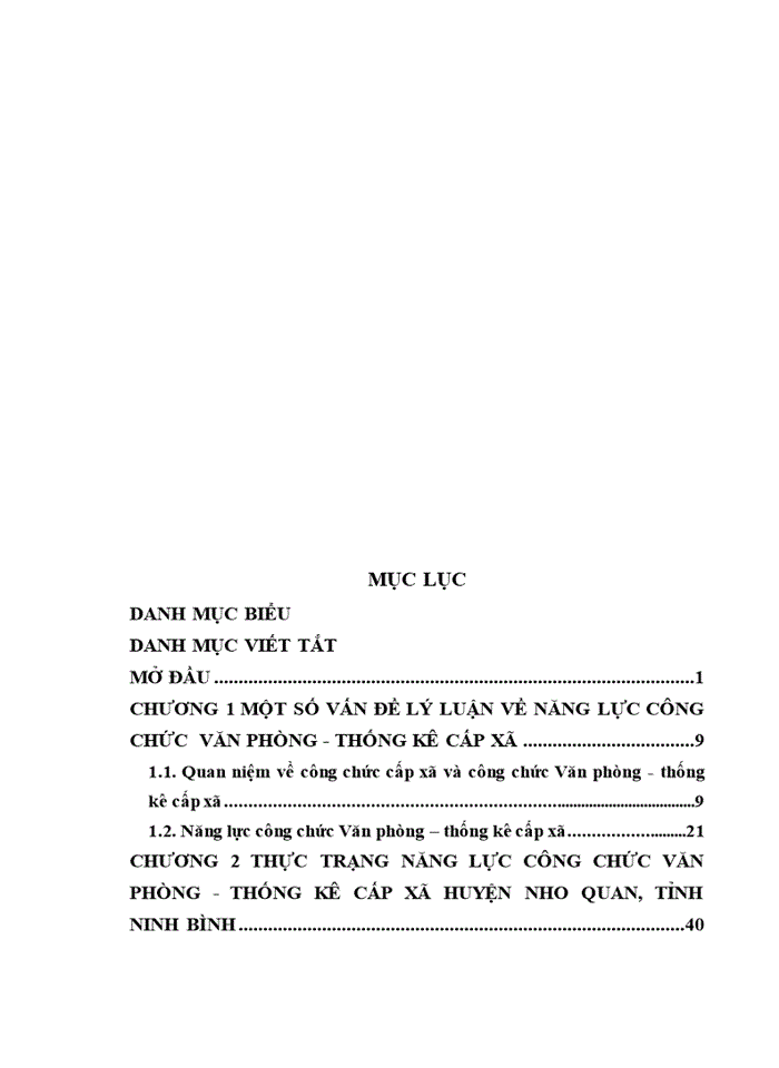 THS Năng lực công chức Văn phòng - thống kê cấp xã huyện Nho Quan tỉnh Ninh Bình