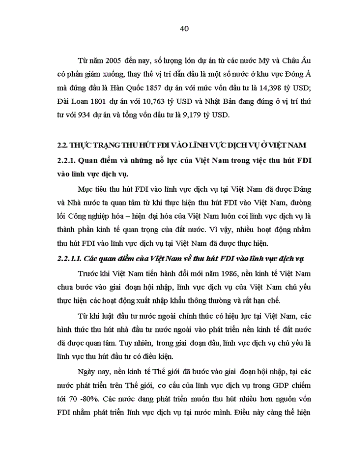image for page THS Thu hút FDI nhằm phát triển lĩnh vực dịch vụ trong điều kiện Việt Nam là thành viên của WTO
