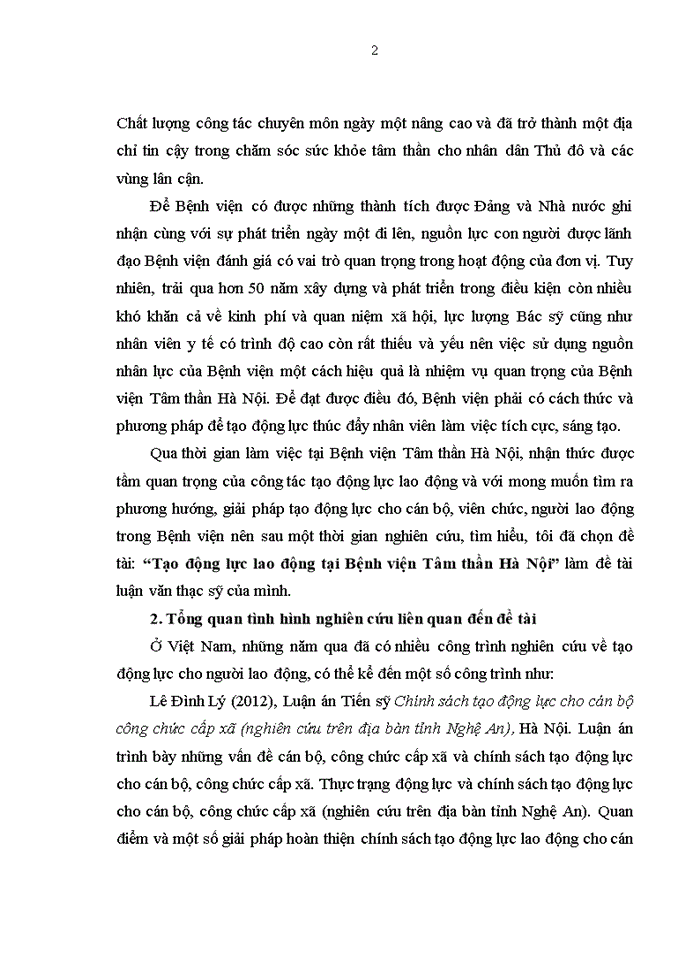 image for page THS Tạo động lực lao động tại Bệnh viện Tâm thần Hà Nội