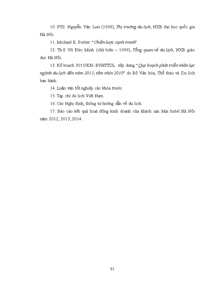 image for page THS Nâng cao năng lực cạnh tranh của khách sạn Mai Hotel Hà Nội