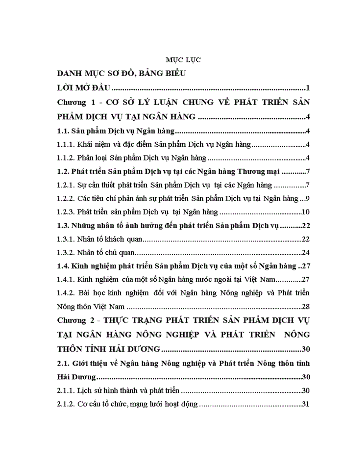 THS Phát triển Sản phẩm Dịch vụ ở Ngân hàng Nông nghiệp và Phát triển Nông thôn Việt Nam Chi nhánh tỉnh Hải Dương