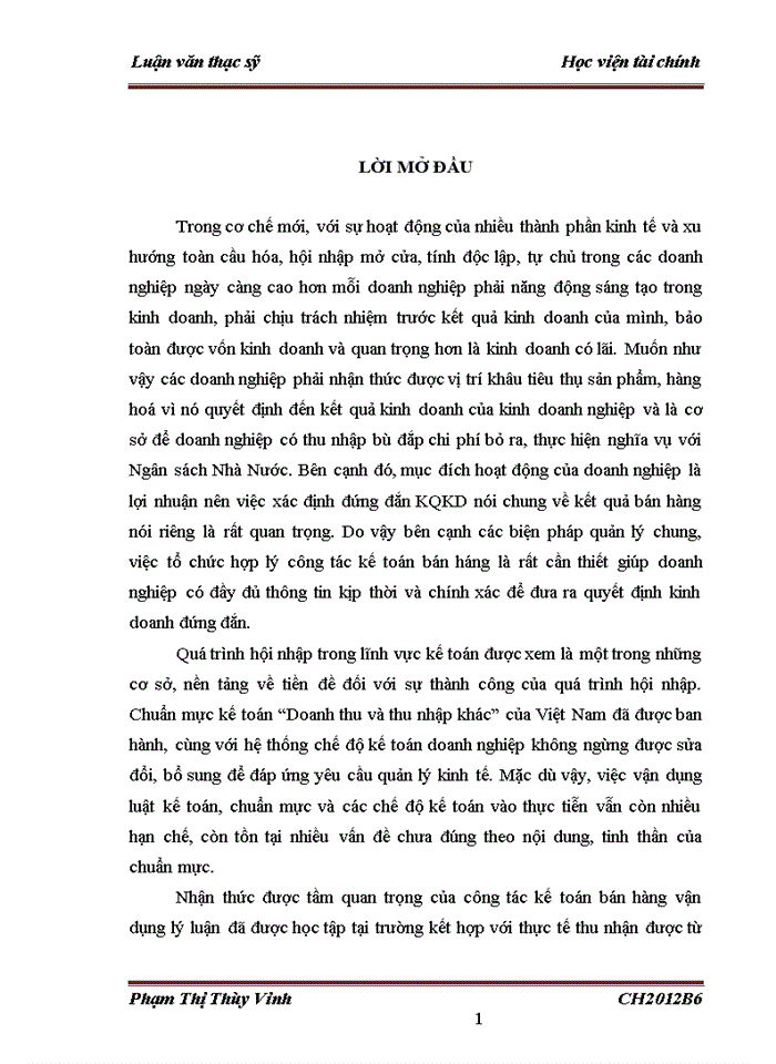 image for page THS Vận dụng chuẩn mực kế toán số 14 Doanh thu và thu nhập khác vào hoàn thiện kế toán bán hàng và xác định kết quả kinh doanh tại Công ty Trách nhiệm hữu hạn Thương mại Thành An
