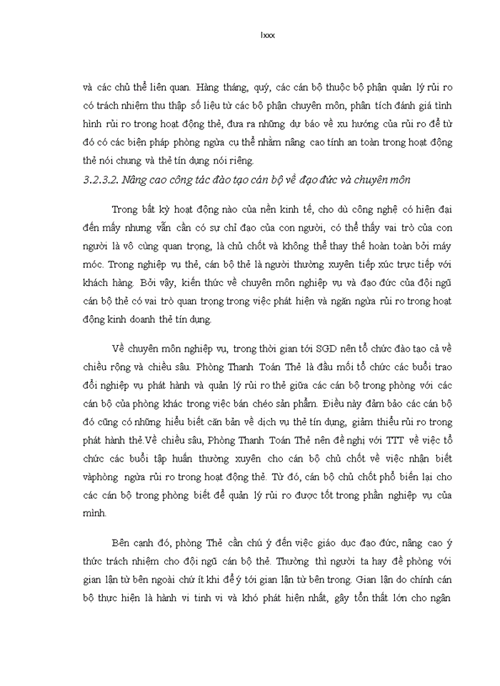 image for page THS Quản trị rủi ro trong hoạt động kinh doanh thẻ tín dụng tại Ngân hàng TMCổ phần Ngoại Thương Việt Nam Sở Giao Dịch