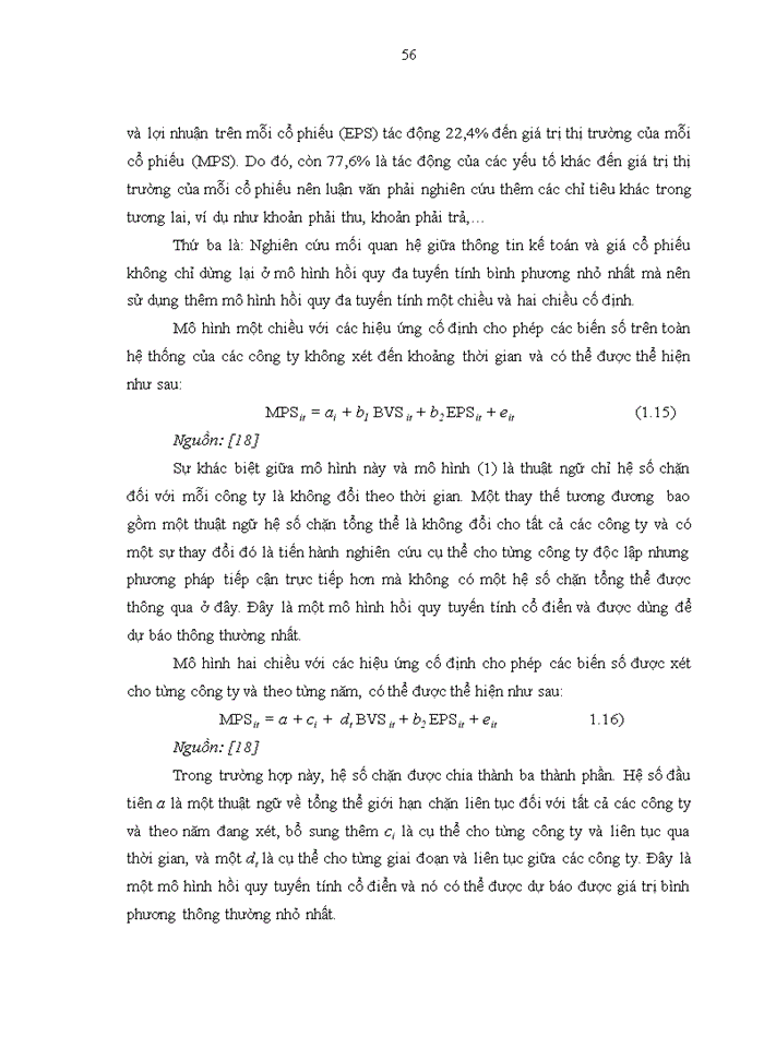 image for page THS Nghiên cứu mối quan hệ giữa thông tin kế toán và giá cổ phiếu của các công ty niêm yết trên Sở giao dịch Chứng khoán Thành phố Hồ Chí Minh