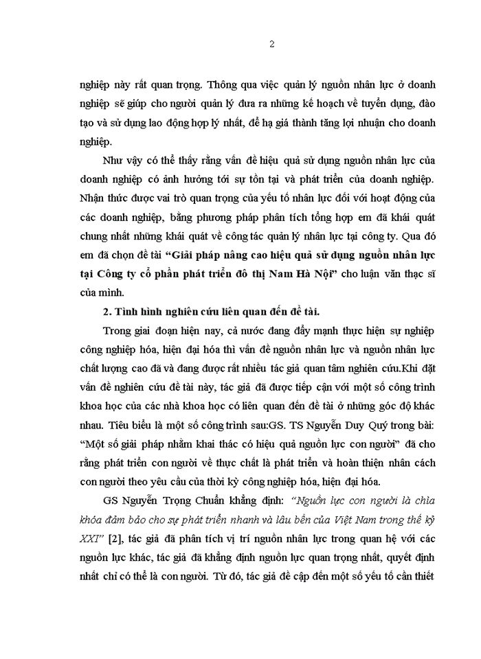 image for page ThS Giải pháp nâng cao hiệu quả sử dụng nguồn nhân lực tại Công ty cổ phần phát triển đô thị Nam Hà Nội