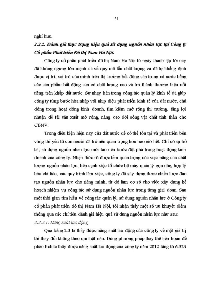 image for page ThS Giải pháp nâng cao hiệu quả sử dụng nguồn nhân lực tại Công ty cổ phần phát triển đô thị Nam Hà Nội