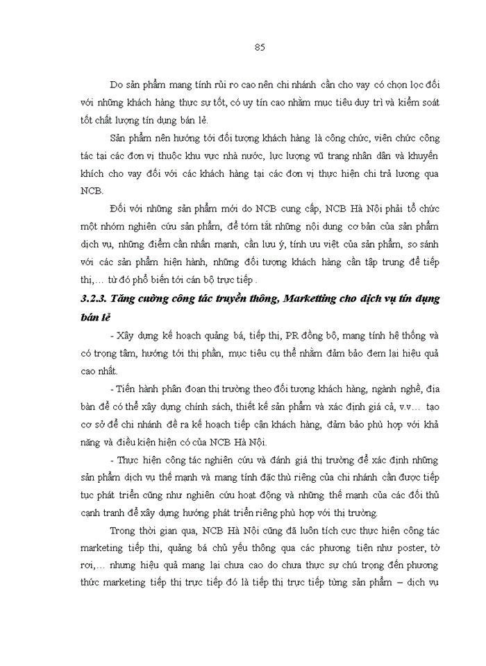 image for page ThS Phát triển dịch vụ tín dụng bán lẻ tại Ngân hàng TMCổ phần Quốc Dân Chi nhánh Hà Nội